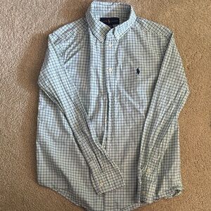 Ralph Lauren Boy’s Green and Blue Plaid Shirt